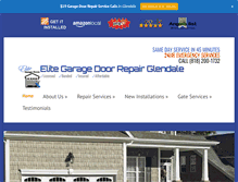 Tablet Screenshot of garagedoorrepairglendale.us